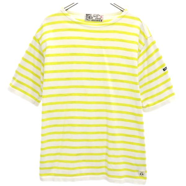 フィールズダルボー フランス製 ボーダー 半袖 Tシャツ M イエロー系 Fileuse d’Arvor メンズ 5,571円