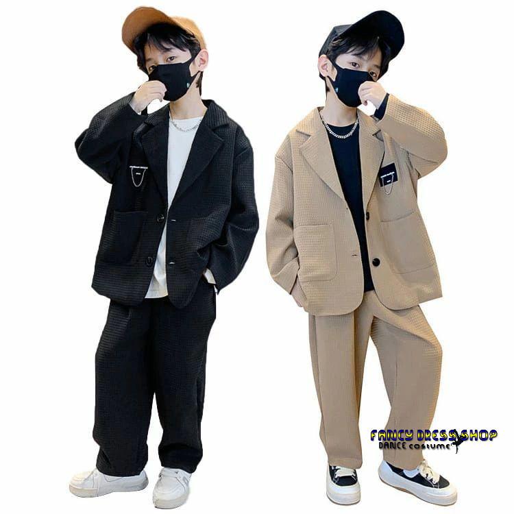 【急速出荷!】【制服標準装備】卒業式 スーツ 小学校 男の子 セットアップ 子供スーツ パンツ キッズ セット スーツ 子供服 男の子 キッズダンス衣装 スーツ 韓国 k-pop 子供服 ジャケット
