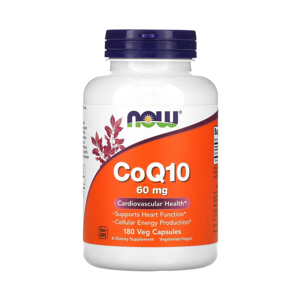 NOW Foods Coq10 60mg 180の野菜カプセル