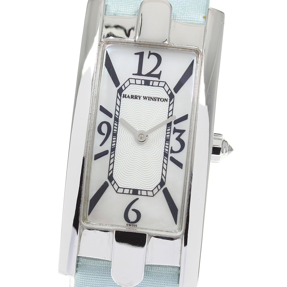 美品【HARRY WINSTON】ハリーウィンストン アベニュー K18WG 330LQW クォーツ レディース_698373【中古】