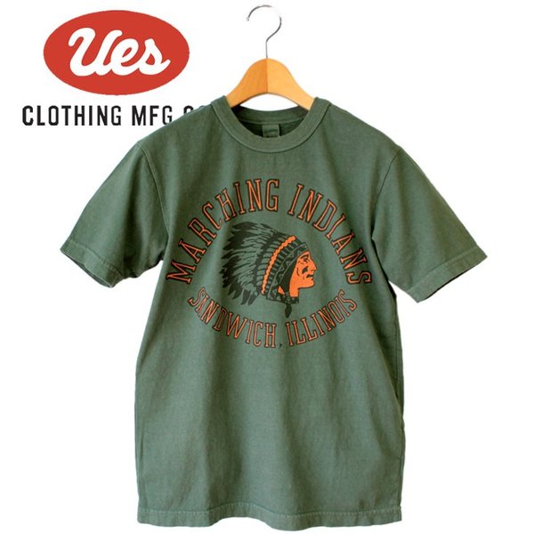 アメカジ Tシャツ Indians Ues メンズ オーガニックコットン 日本製 Japan In Made 半袖 シンプル 半袖シャツ 誕生日プレゼント Www Quartzhotel Mx
