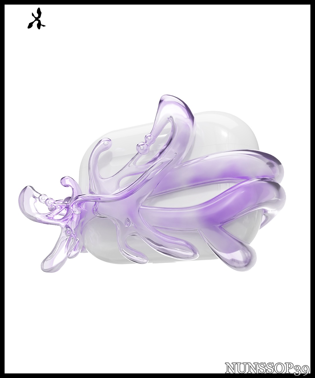ANDAASH Airpods Bfy Glass Purple