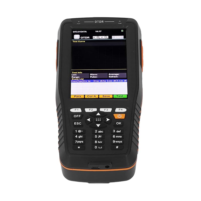 光学時間領域反射率計4 in 1 光ファイバー ケーブル テスター OTDR 光ファイバーテスター 100-240V USB ポート (USプラグ)