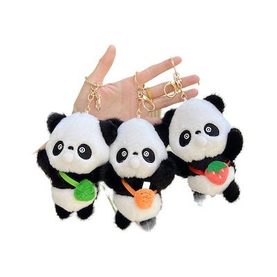 さきパンダ商品です♪ Qoo10] かわいい泡吐きパンダストラップぬいぐるみ