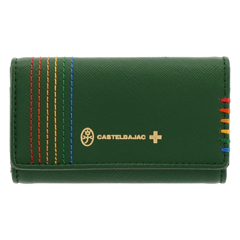 [カステルバジャック] キーケース 本革 027602 シェスト 【 コインケース 小銭入れ メンズ 牛革 レザー ステッチ 】 【05】グリーン