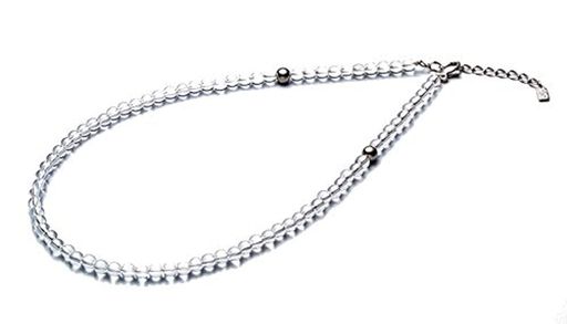 ファイテン(PHITEN) ネックレス 水晶ネックレス(5MM) 50CM(+5CMアジャスター)