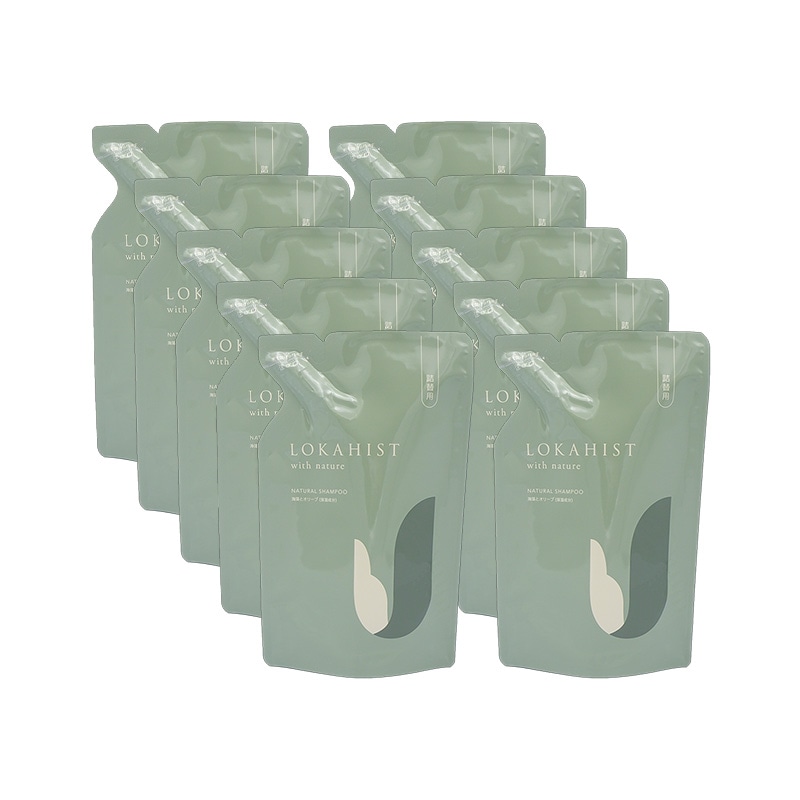 ロカヒストBMシャンプー 詰替用 280ml 10本セット ノンシリコンシャンプー 植物由来 ノンシリコン リンス不要 全身洗える 保湿 オールインワンシャンプー