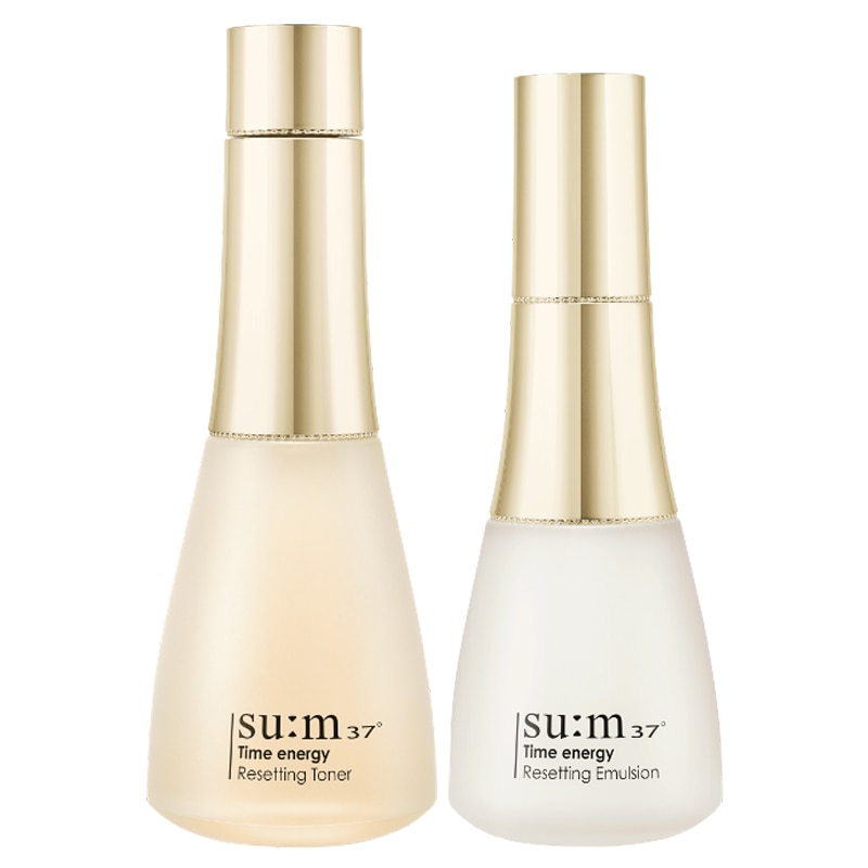 タイムエナジー スキンリセッティング リファイニング トナー 170ml（化粧水）+エマルジョン120ml（乳液）/ sum37 /Time energy Reseting