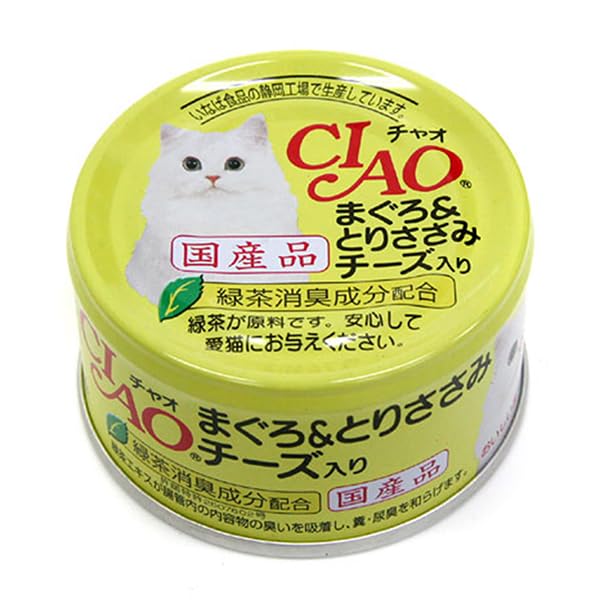 チャオ まぐろ＆とりささみ チーズ入 85g×24缶 4,672円