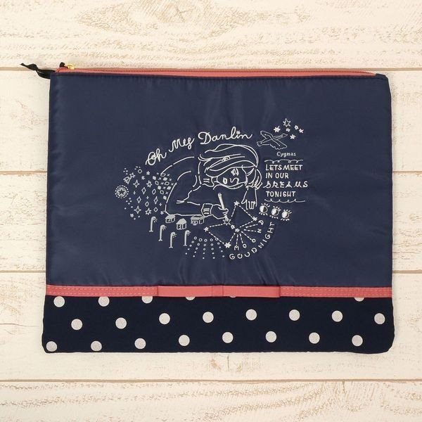 ポーチ レディースバッグ レディースファッション all my time 刺繍 Bigポーチ おしゃ