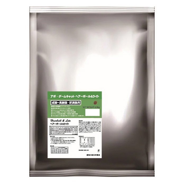 キャットフード　アボ・ダーム　キャット　ヘアボール＆ライト　６ｋｇ　正規品　ＣＲＣ35―10―09―00―00
