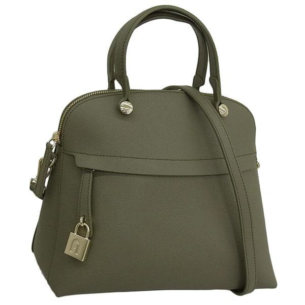 フルラ バッグ レディース 2WAY トートバッグ ショルダーバッグ アウトレット カーキグレー FURLA CLASSIC-M DOME BAG WB01285BX03062810S