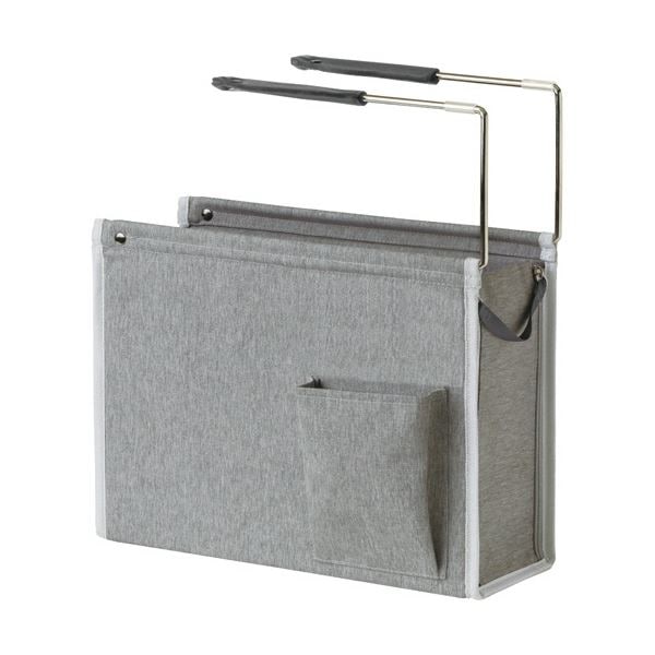 (まとめ) ソニック ユートリム ハンギングボックス 13cm幅 A4ファイル対応 グレー UT-4766-GL 1個 (×3セット)