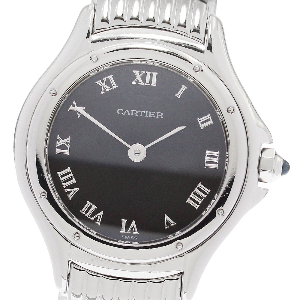 カルティエ CARTIER W35017L4 クーガー SM クォーツ レディース 保証書付き_917479【中古】