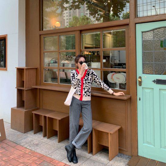 カーディガン 秋冬 大きい オフィス 冬 ニット カーデ セーター レディース 長袖 上着 薄手 羽織 ヒョウ柄 アニマル柄 レオパード 大人可愛い ゴージャス 高級感 おしゃれ かわいい 大人 バイ