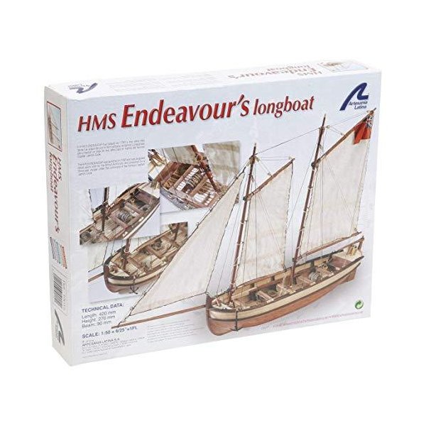 Artesania Latina 19015. Wooden ship model HMS Endeavour Captain s Boat 1/50 並行輸入品