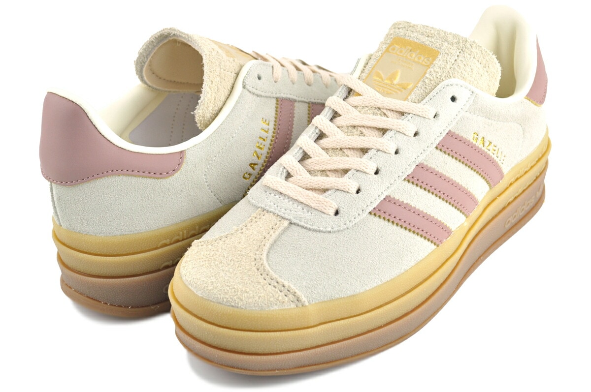 ガゼル ボールド ウィメンズ クリームホワイト ウォームクレイ サンドストレータ js3893