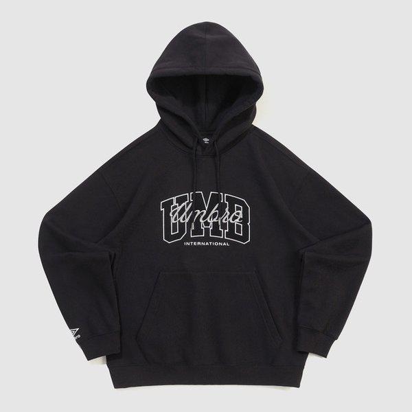 起毛アップリケフード付きTシャツ BLACK UQ421CHDO2 BLK0