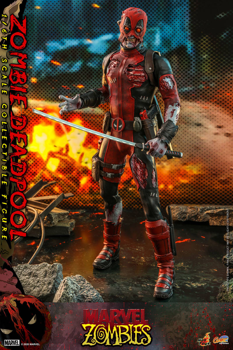 新品未開封 HOTTOYS ホットトイズ 1/6 CMS06『マーベルコミック』「マーベルゾンビーズ」フィギュア　ゾンビデッドプール　Zombie Deadpool 49,800円