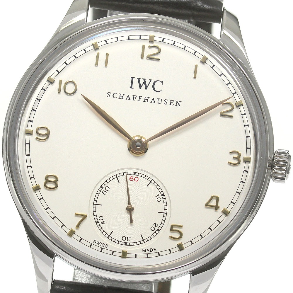 IWC IWC SCHAFFHAUSEN IW545408 ポルトギーゼ ハンドワインド スモールセコンド 手巻き メンズ _840361【中古】