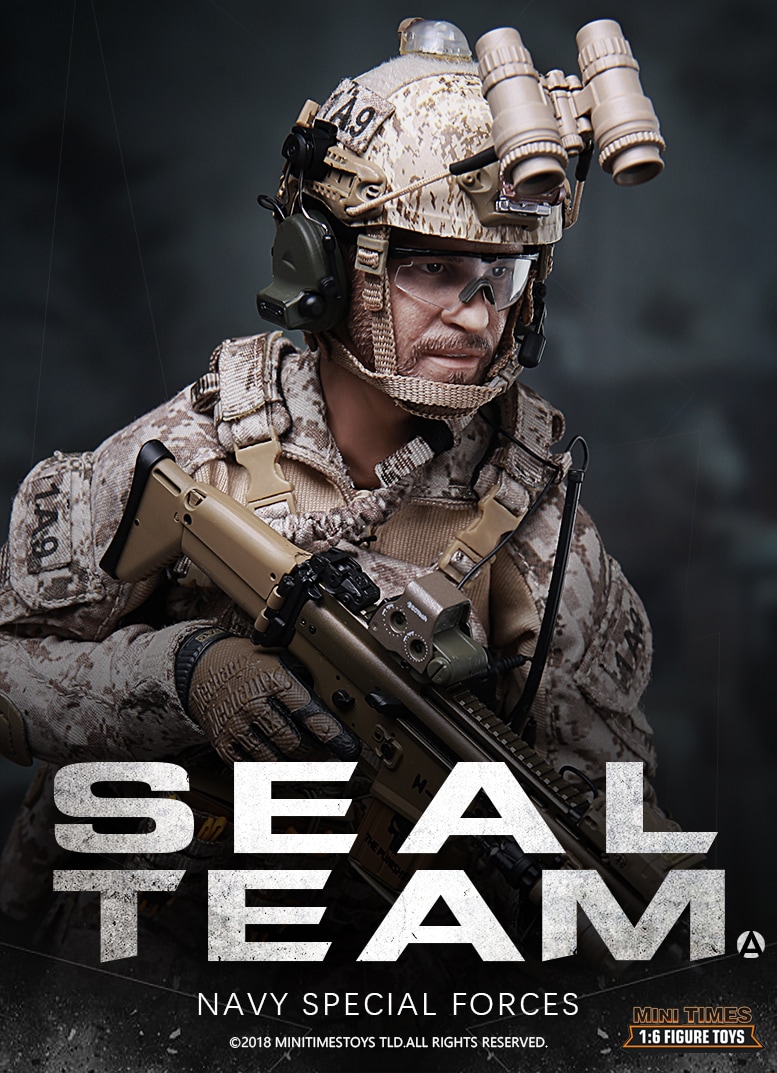 新品未開封Mini Times Toys 1/6 SEAL TEAM Navy Sepcial Forces DID Facepoolfigure DAMTOYS Soldier Story M