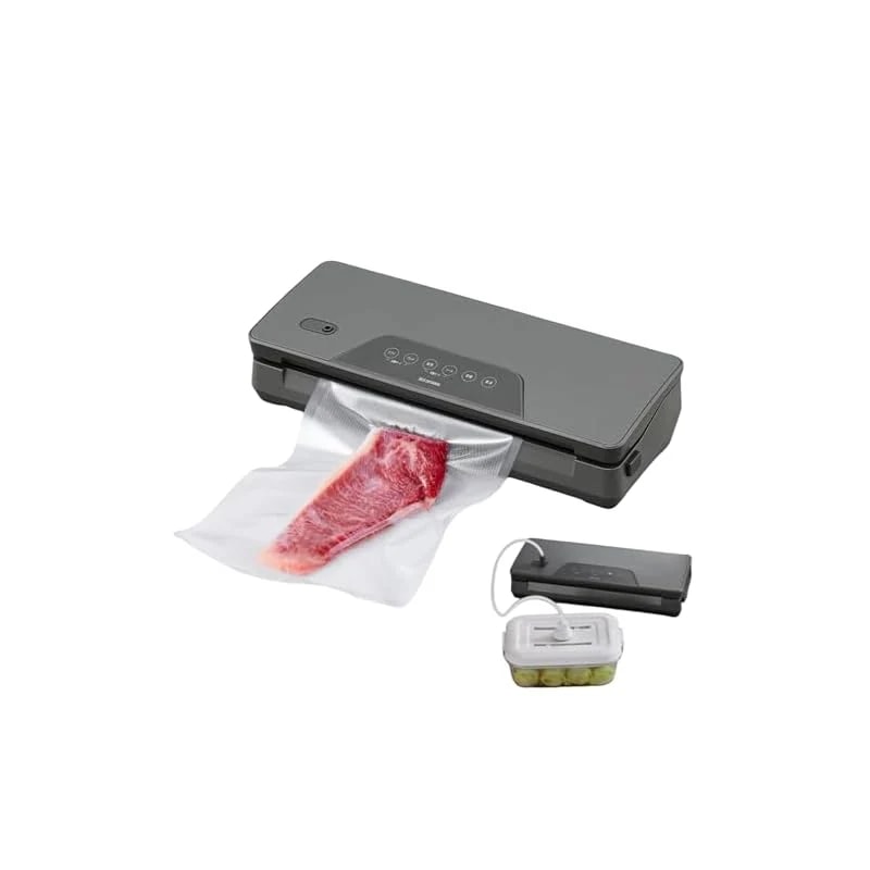 【即納】アイリスオーヤマ(IRIS OHYAMA) 真空パック機 フードシーラー 真空保存 VPF-M60 チャコールグレー