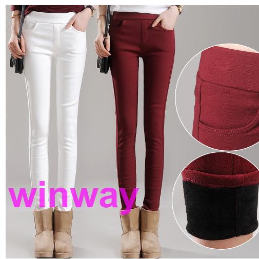 裏起毛パンツ 秋冬 レディース ストレッチ デニム 大きいサイズ スキニー のびのび 裏フリース ぬくぬくパンツ スリムフィット