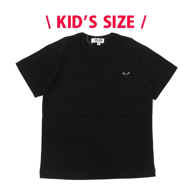 キッズサイズ 新品 プレイ コムデギャルソン PLAY COMME des GARCONS KIDS BLACK HEART TEE Tシャツ BLACK ベビー子供 200008863561
