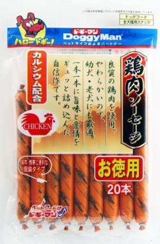 ドギーマン 鶏肉ソーセージ 20本×6袋