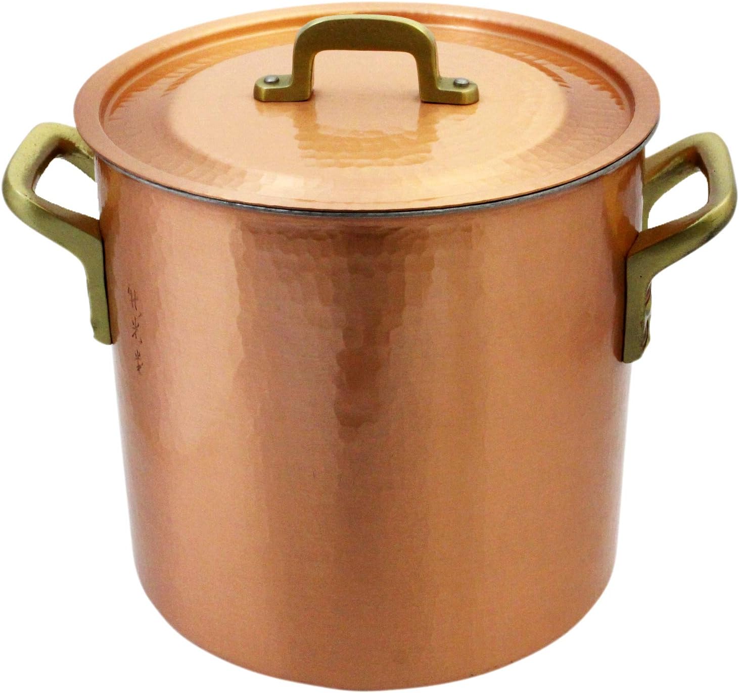 新光堂 日本製 純銅 手打ち 深型 両手鍋 20 ギフトラッピング仕様