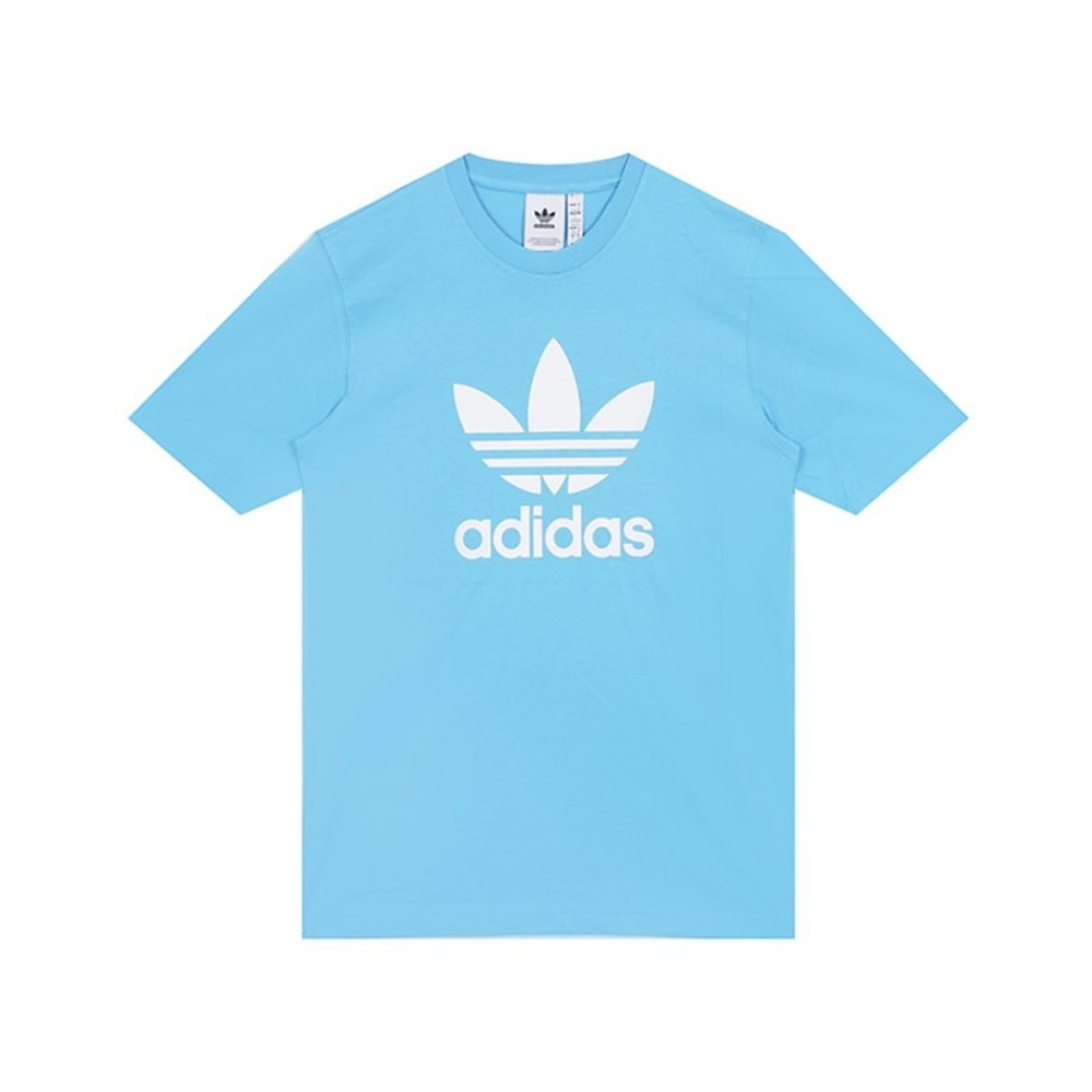 アディダスショートスリーブTシャツトレフォイルTシャツセミブルーバースト