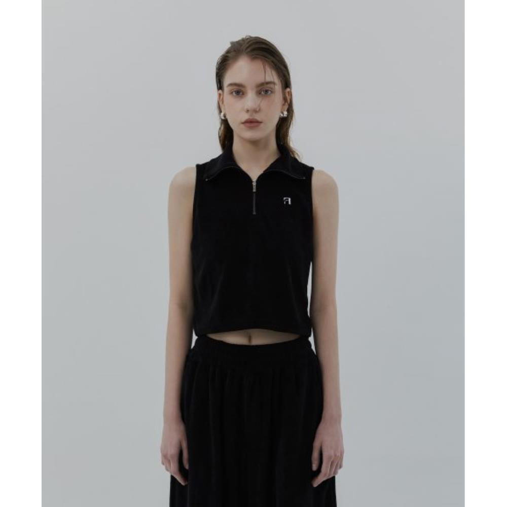 TREEMINGBIRD Terry Setup Sleeveless Black TMB232SL403_