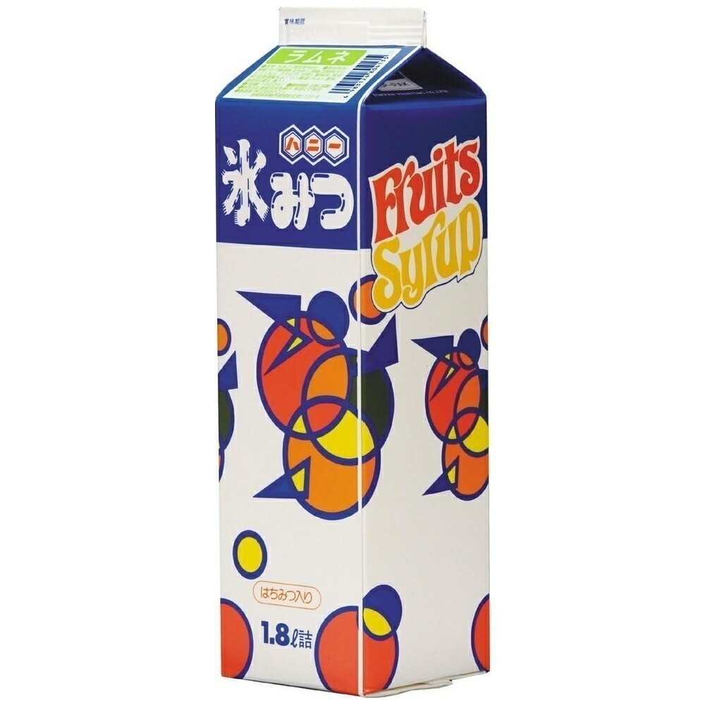 ハニー　氷みつ　Aタイプ　ラムネ　1.8L×8本入【メーカー直送・代引き不可・時間指定不可・沖縄離島不可】