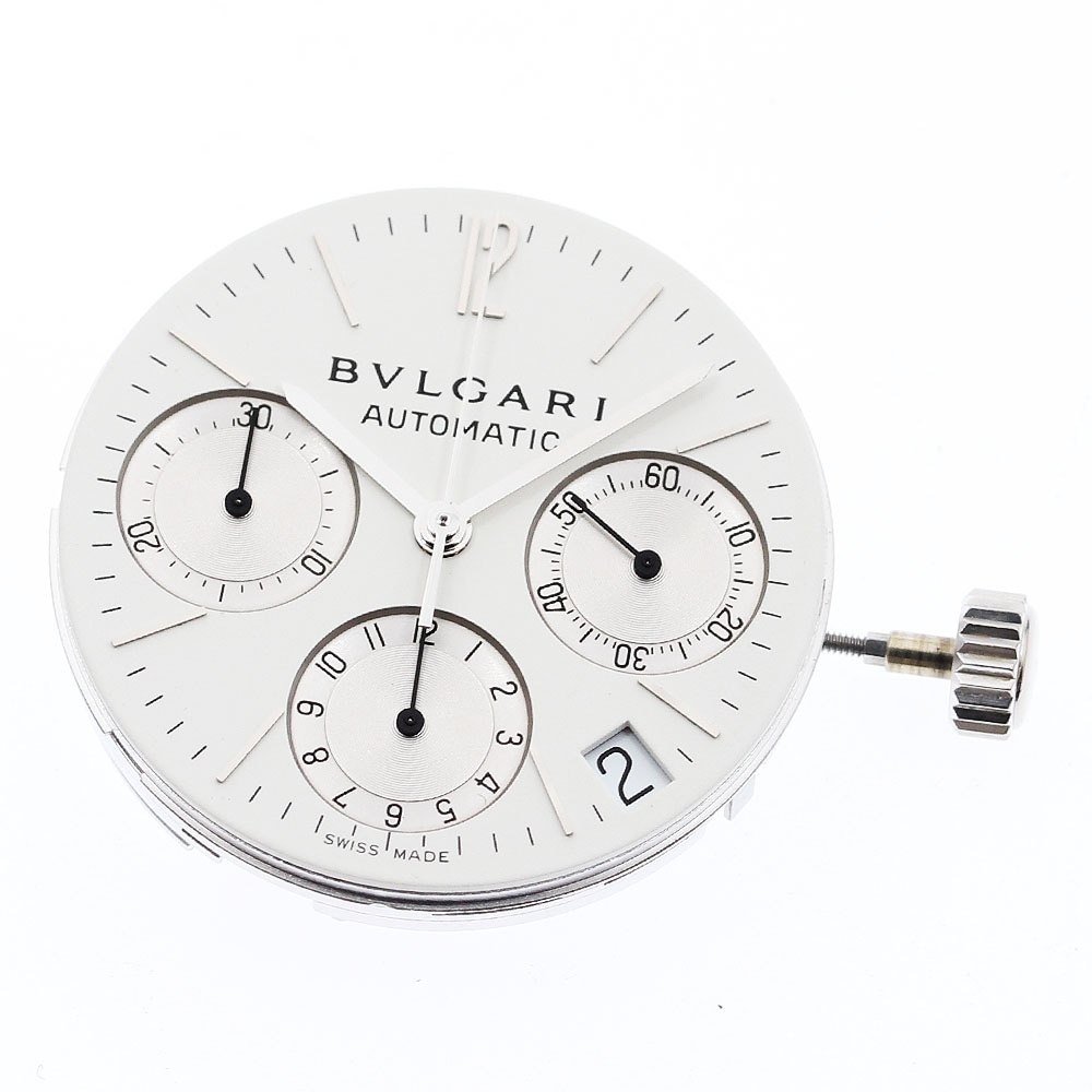 ブルガリ BVLGARI Cal.080-TEEE クロノグラフ ムーブメント 自動巻き メンズ 良品 _I-41【中古】