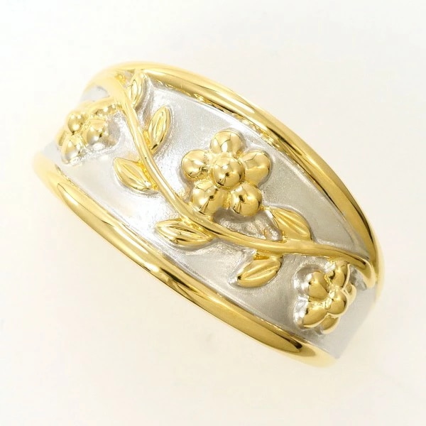 K18 18金 YGWG リング 15号 ジュエリー 中古