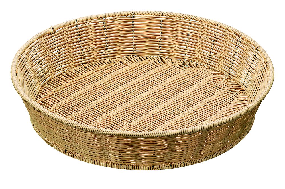 トーダイ PPラタン ベーカリーバスケット 丸型47型 アイボリーBB-411-IV