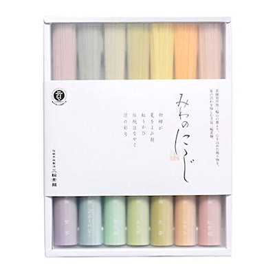 三輪そうめん小西 みわのにじ rmw-12【素麺 カラフル ...のサムネイル