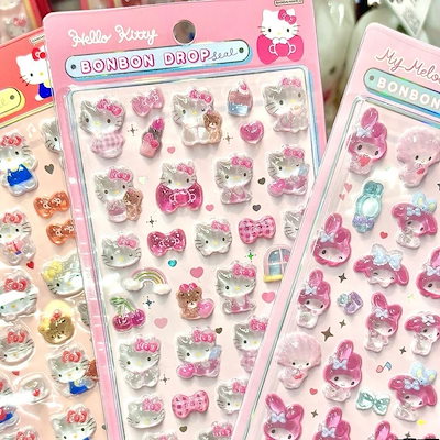 国内正規品サンリオ ボンボンドロップシール 8種類 セット まとめ売り