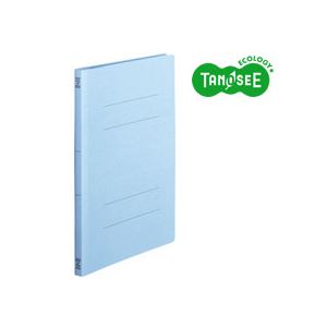 （まとめ）TANOSEE フラットファイル バインダー 2穴 (スタンダードカラー)A4タテ 150枚収容 コバルトブルー 10冊入×20個