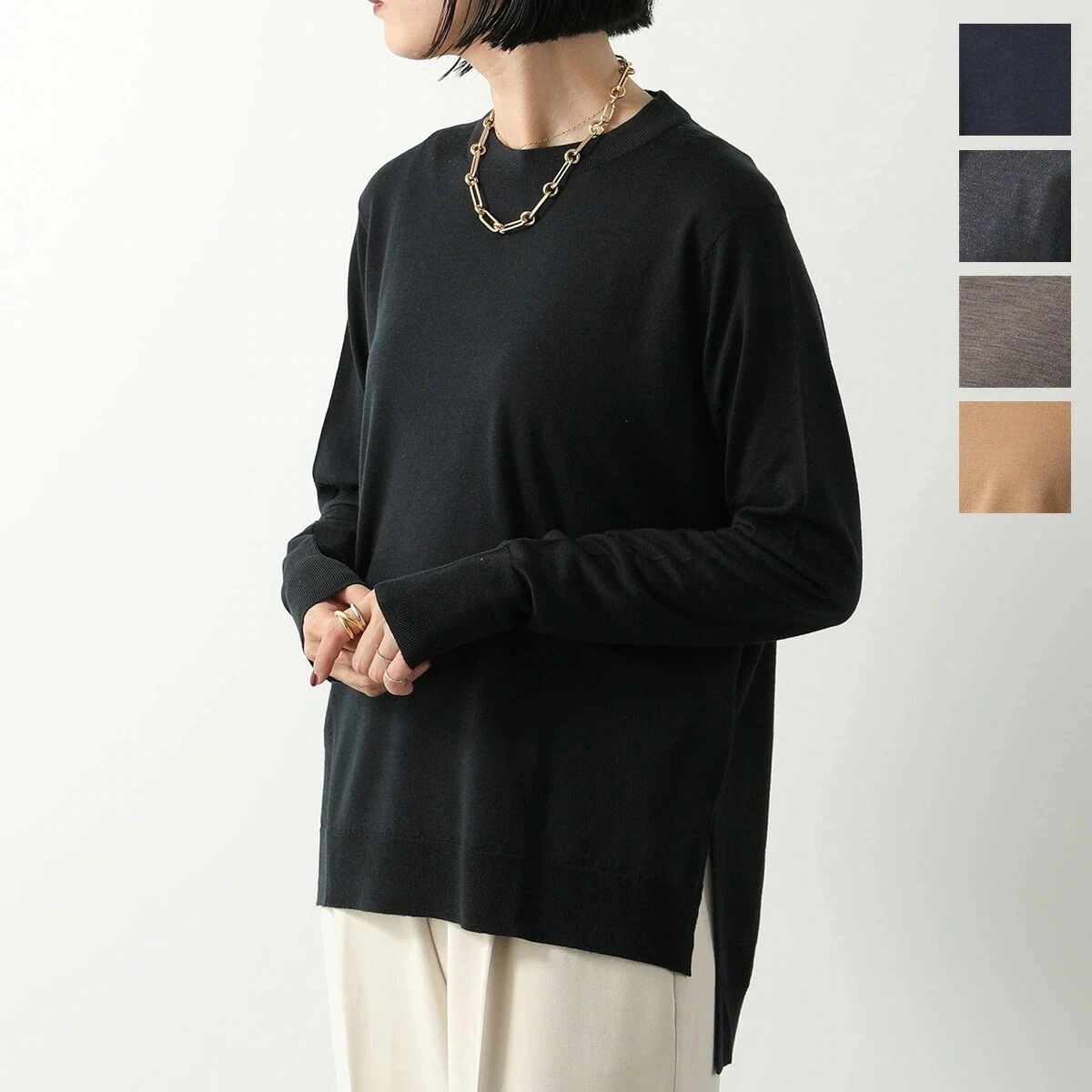 JOHN SMEDLEY ジョンスメドレー セーター NAYA ナヤ RELAX FIT リラックスフィット ニット 長袖 30G ウール クルーネック カラー