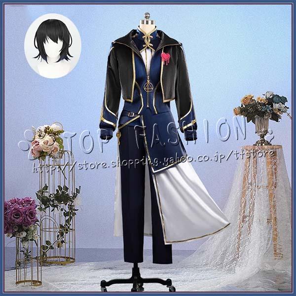 【工場直売 品質保証】にじさんじ VTuber 風 ましろ爻 5周年 コスプレ 衣装 ウィッグ ハロウィン変装 仮装 コスチューム アニメ