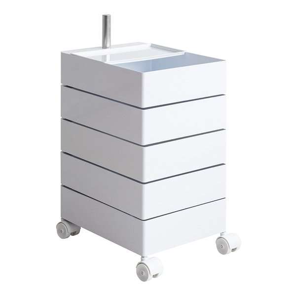 マルチワゴン Pluna プルーナ 5段/高さ72cm/ホワイト WG-H001/WH