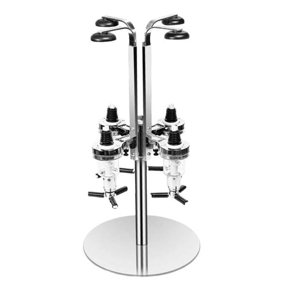 4ボトル回転式酒ディスペンサー回転バーテンダーアルコールディスペンサー