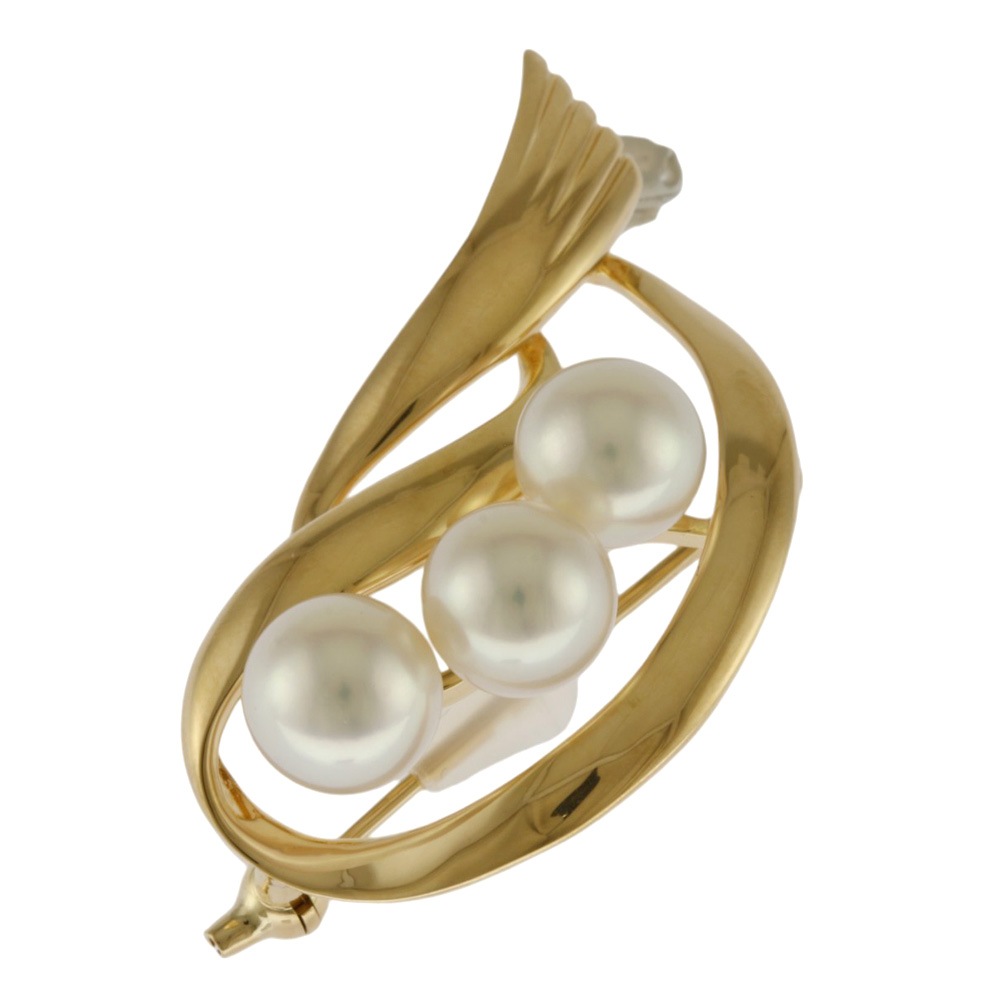 タサキ ペンダントトップ 18金 K18イエローゴールド アコヤパール TASAKI 中古 美品