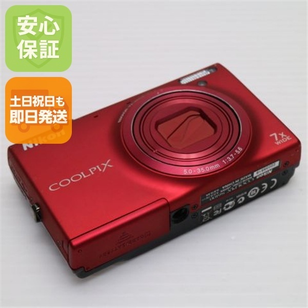 美品 COOLPIX S6100 スーパーレッド デジカメ Nikon 69