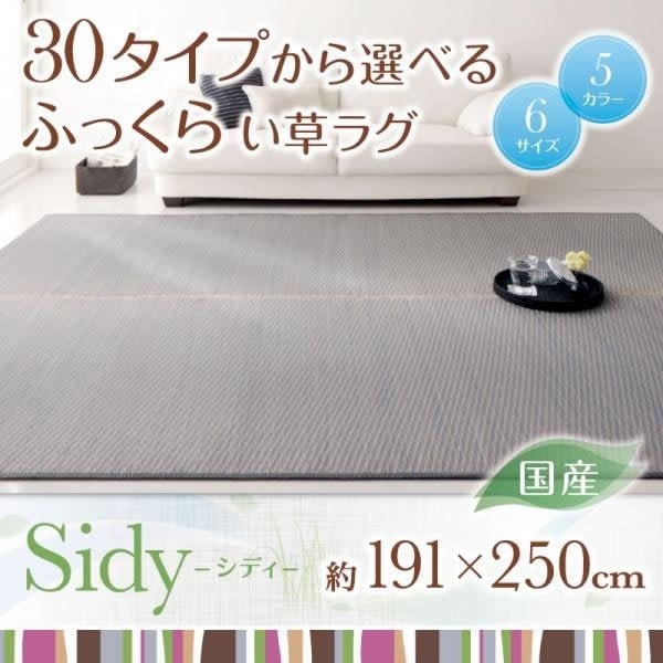 い草ラグ おしゃれ 約3畳 191×250cm 日本製 夏用 ラグマット