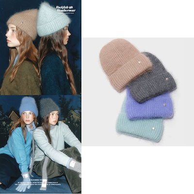 Qoo10] rockfish weatherwear FUZZY BEANIE - 4colo