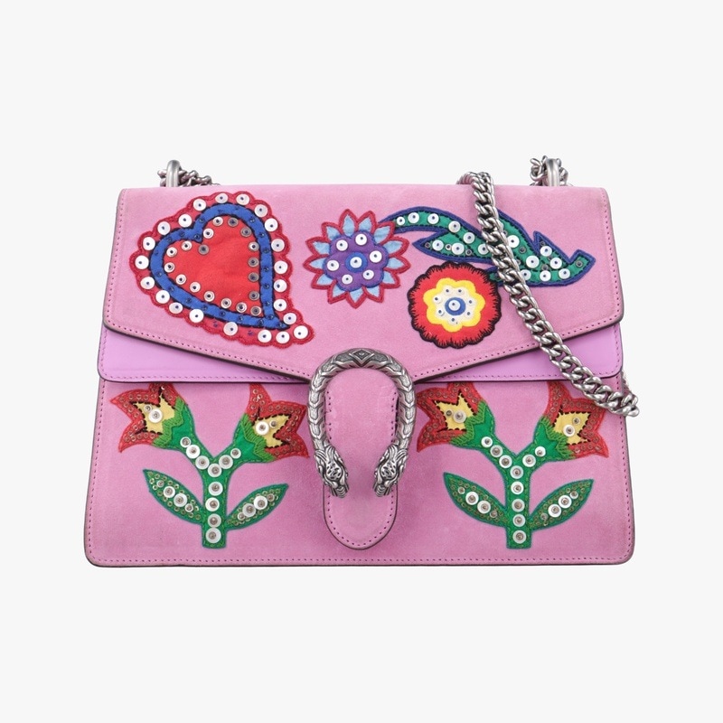 ディオニュソスピンク×マルチカラースエード403348F021095291中古