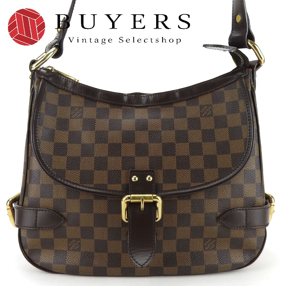 中古 ハンドバッグ ハイバリー N51200 ダミエ ダミエキャンバス ブラウン ゴールド金具 肩掛け カジュアル レディース 女性