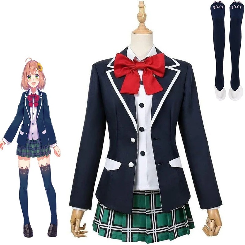 本間ひまわり 衣装＋靴下 ウィッグ追加可 バーチャルYouTuber ほんまひまわり コスプレ衣装 変装 クリスマス アニメ イベント パーティ コスチューム変装 衣装